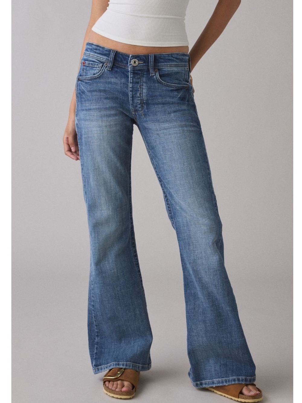 🟤NWT BDG Teo Relaxed Low-Rise Bootcut Jeans in Oxford Blue
